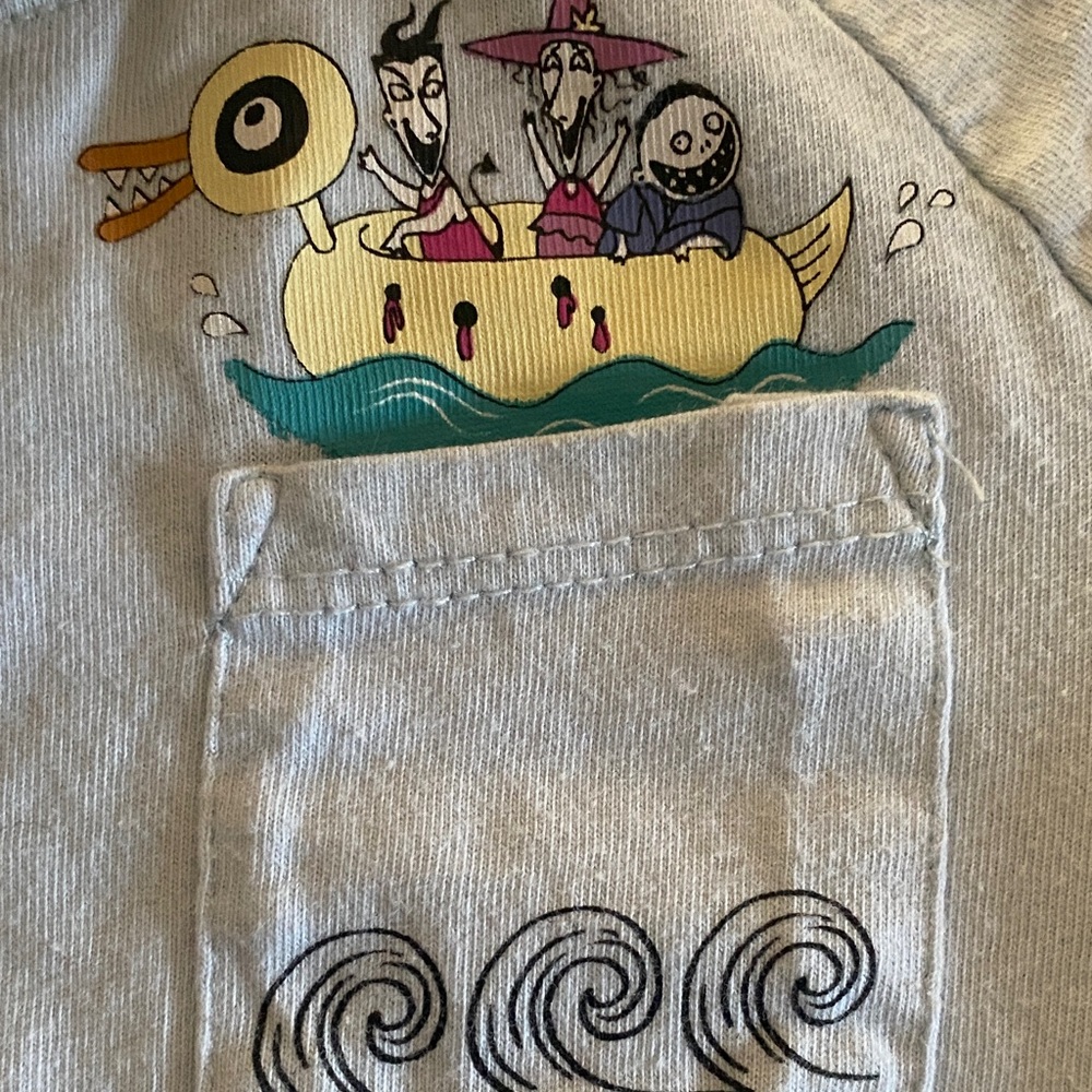 Disney Our Universe Sleeve Tee with Lock, Shock and Barrel Print